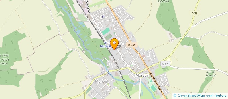 localisation de l'entreprise LES TROIS D à MOREUIL