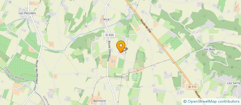 localisation de l'entreprise LES TROIS DEJ  ETOILE-SUR-RHONE