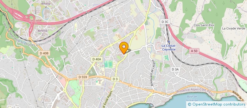 localisation de l'entreprise LES TROIS DELICES à LA CIOTAT