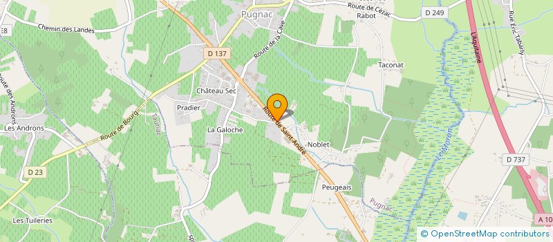 localisation de l'entreprise LES TROIS DEMOISELLES  PUGNAC