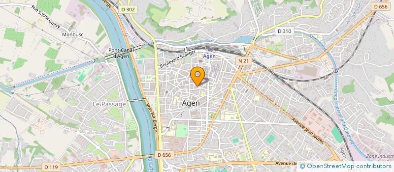 localisation de l'entreprise LES TROIS DOMAINES UNION FRUITIERE  AGEN