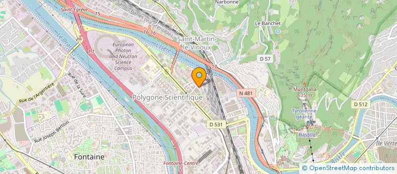 localisation de l'entreprise LES TROIS EAUX à GRENOBLE