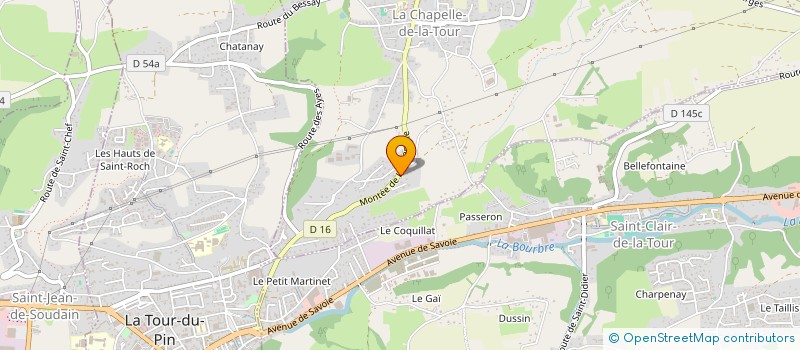 localisation de l'entreprise LES TROIS EAUX CLAIRES à LA CHAPELLE-DE-LA-TOUR