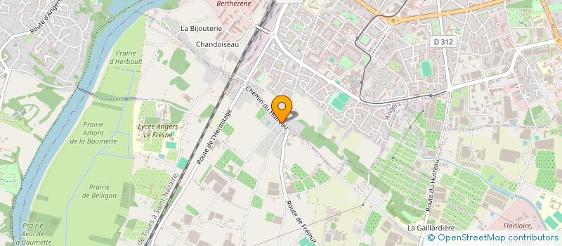 localisation de l'entreprise LES TROIS ECHELLES  SAINTE-GEMMES-SUR-LOIRE