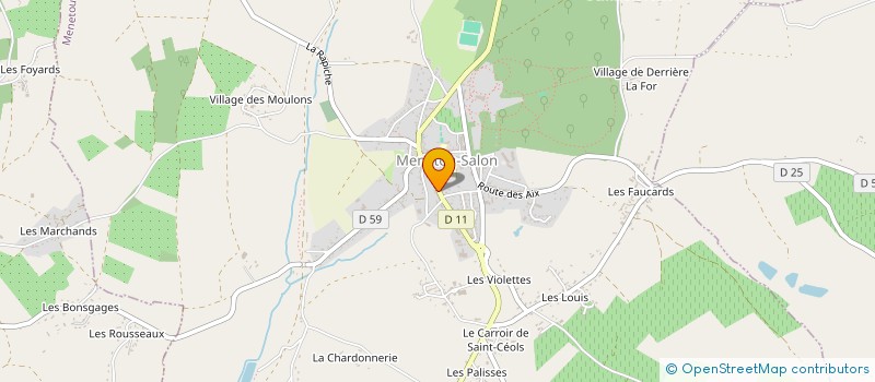 localisation de l'entreprise LES TROIS ELFES  MENETOU-SALON