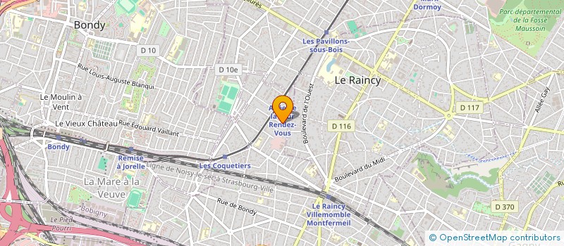 localisation de l'entreprise LES TROIS ETANGS à VILLEMOMBLE
