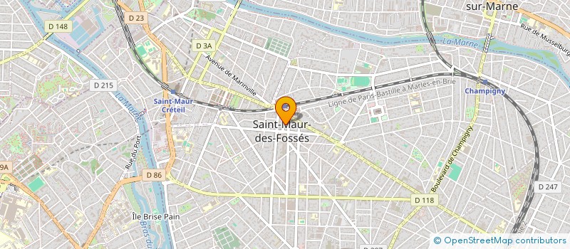 localisation de l'entreprise LES TROIS ETOILES à SAINT-MAUR-DES-FOSSES