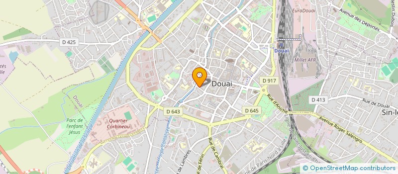 localisation de l'entreprise LES TROIS ETOILES à DOUAI