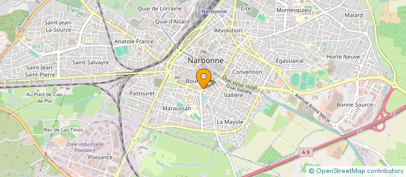 localisation de l'entreprise LES TROIS FACES à NARBONNE