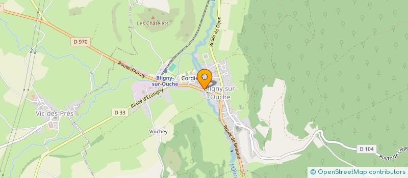 localisation de l'entreprise LES TROIS FAISANS  BLIGNY-SUR-OUCHE