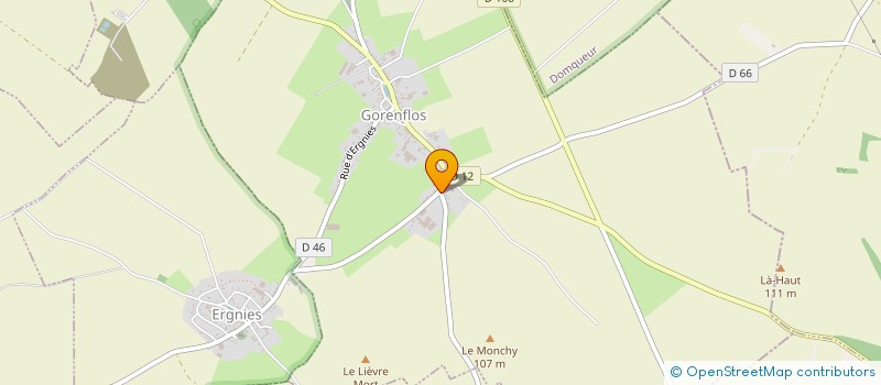 localisation de l'entreprise LES TROIS FERMES  GORENFLOS