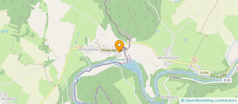 localisation de l'entreprise LES TROIS FONTAINES  AMBIEVILLERS