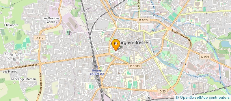 localisation de l'entreprise LES TROIS FORCES à BOURG-EN-BRESSE