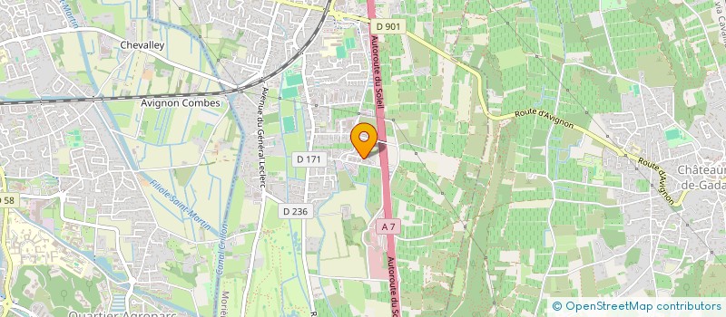 localisation de l'entreprise LES TROIS FRANGINS  MORIERES-LES-AVIGNON