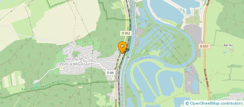 localisation de l'entreprise LES TROIS FRANGINS  NORROY-LES-PONT-A-MOUSSON