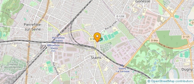 localisation de l'entreprise LES TROIS FRERES à STAINS