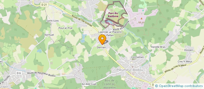 localisation de l'entreprise LES TROIS FRERES  PLEUMEUR-BODOU