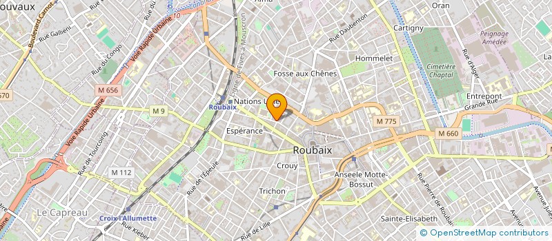 localisation de l'entreprise LES TROIS FRERES à ROUBAIX
