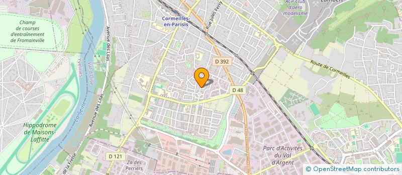 localisation de l'entreprise LES TROIS FRERES  CORMEILLES-EN-PARISIS