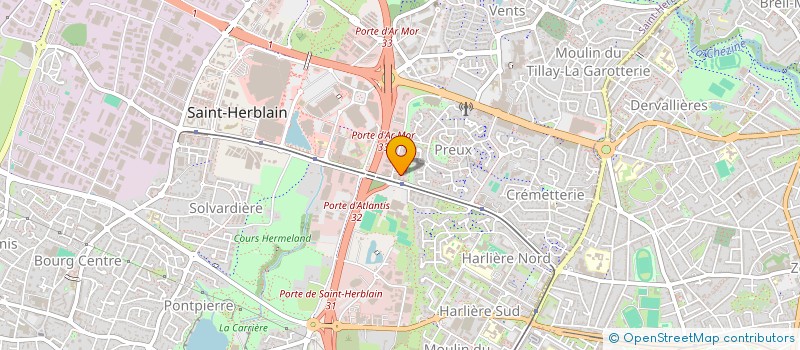 localisation de l'entreprise LES TROIS FRERES à SAINT-HERBLAIN