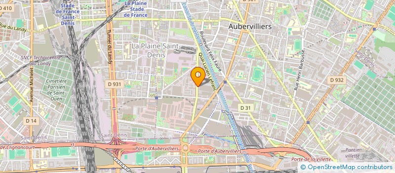 localisation de l'entreprise LES TROIS FRERES  AUBERVILLIERS