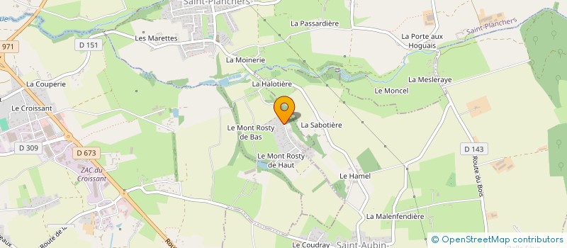 localisation de l'entreprise LES TROIS FRERES  SAINT-PLANCHERS