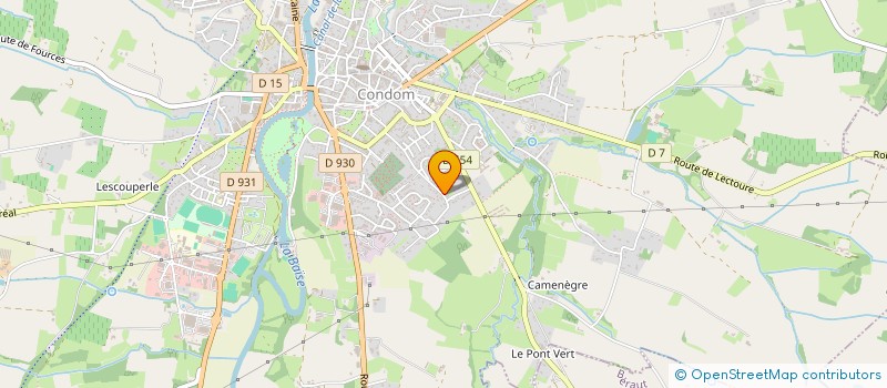 localisation de l'entreprise LES TROIS FRERES  CONDOM