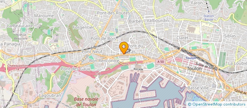 localisation de l'entreprise LES TROIS FRERES à TOULON