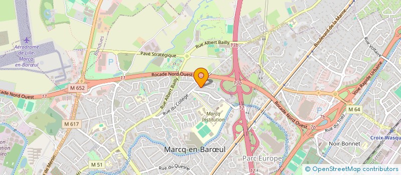 localisation de l'entreprise LES TROIS FRERES à MARCQ-EN-BARŒUL