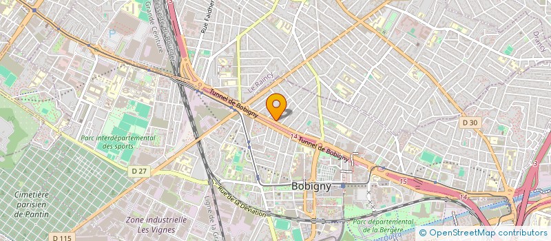 localisation de l'entreprise LES TROIS FRERES B  BOBIGNY