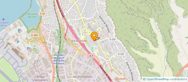 localisation de l'entreprise LES TROIS FRONTIERES à VITROLLES