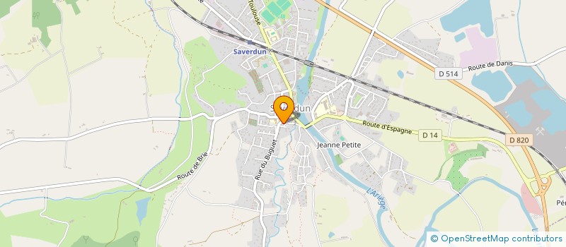 localisation de l'entreprise LES TROIS FRONTIERES à SAVERDUN