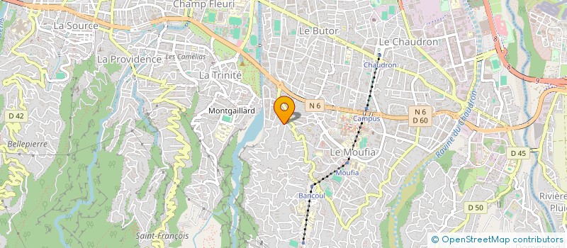 localisation de l'entreprise LES TROIS G à SAINT-DENIS