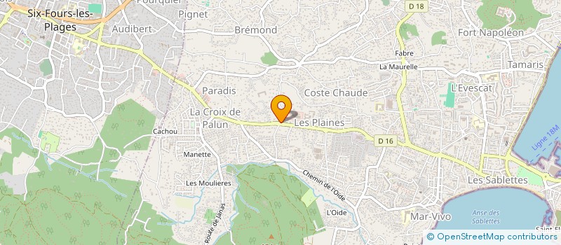 localisation de l'entreprise LES TROIS G à LA SEYNE-SUR-MER