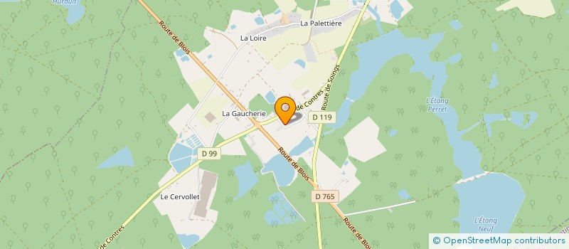 localisation de l'entreprise LES TROIS GALLETS  FONTAINES-EN-SOLOGNE