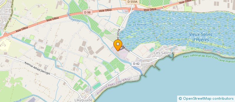 localisation de l'entreprise LES TROIS GALOPINS à HYERES