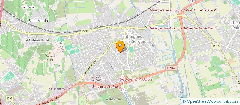 localisation de l'entreprise LES TROIS GAZELLES  ENTRAIGUES-SUR-LA-SORGUE