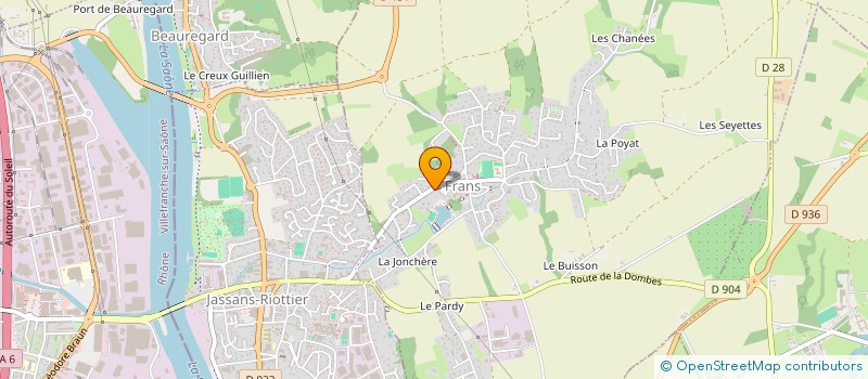 localisation de l'entreprise LES TROIS GONES à FRANS
