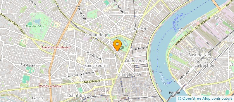 localisation de l'entreprise LES TROIS GOURMANDS à BORDEAUX