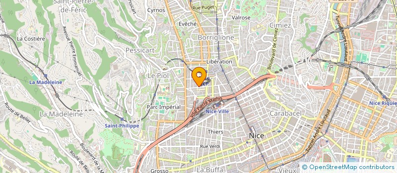 localisation de l'entreprise LES TROIS GRACES à NICE