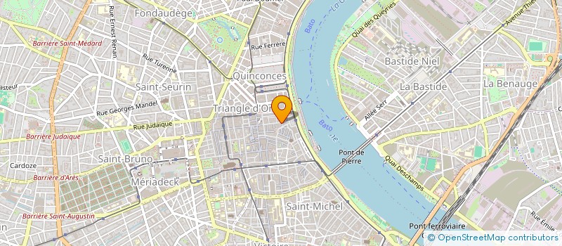 localisation de l'entreprise LES TROIS GRACES  BORDEAUX