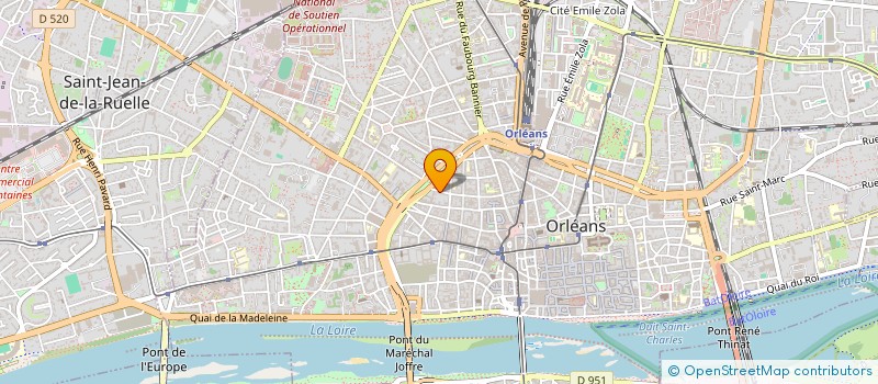 localisation de l'entreprise LES TROIS GUILLAUME à ORLEANS