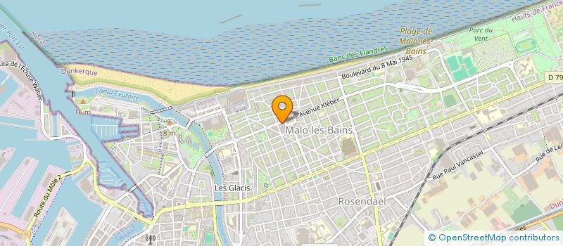 localisation de l'entreprise LES TROIS H à DUNKERQUE