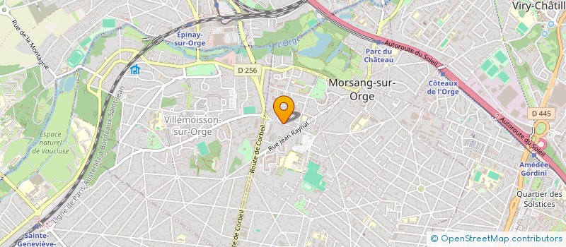 localisation de l'entreprise LES TROIS HORLOGES à MORSANG-SUR-ORGE