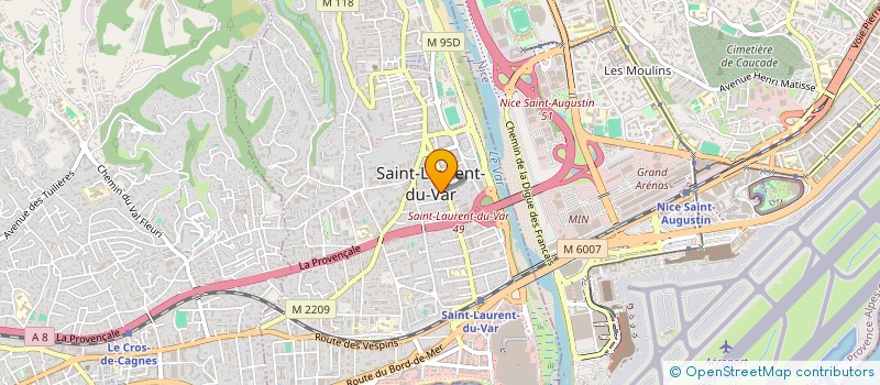 localisation de l'entreprise LES TROIS HORLOGES à SAINT-LAURENT-DU-VAR
