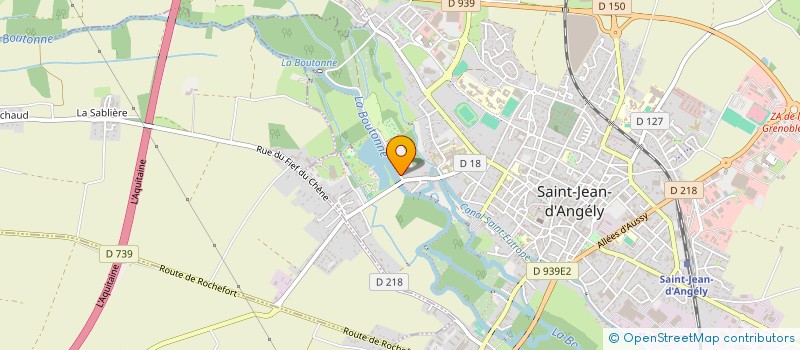 localisation de l'entreprise LES TROIS J  SAINT-JEAN-D'ANGELY