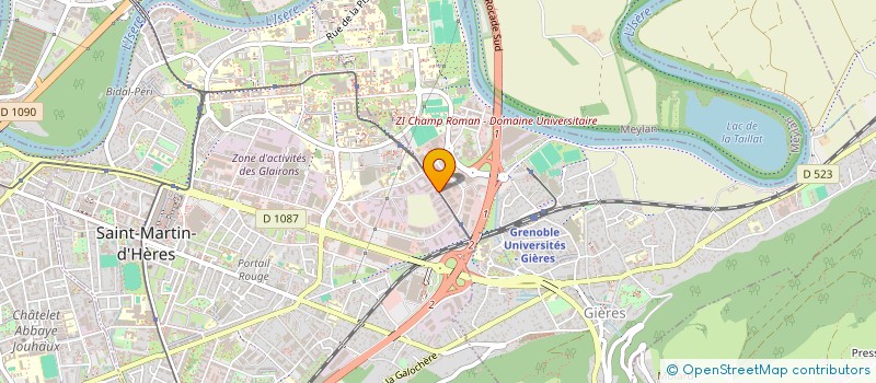 localisation de l'entreprise LES TROIS JARDINS  SAINT-MARTIN-D'HERES