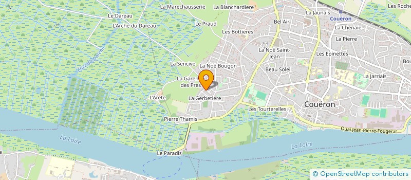 localisation de l'entreprise LES TROIS JARDINS à COUERON