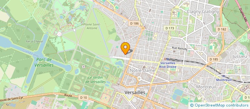 localisation de l'entreprise LES TROIS JEAN à VERSAILLES