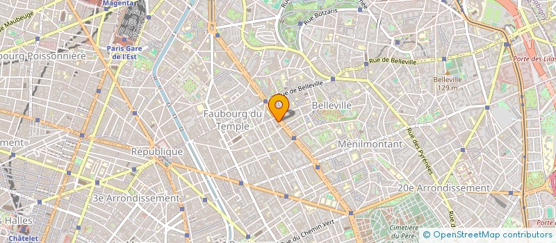 localisation de l'entreprise LES TROIS K à PARIS
